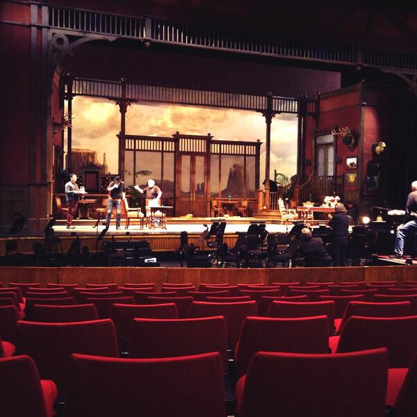 Welcome 2 the Wild West staging rehearsal! #DonPasquale opens in 5 days #Winnipeg <a href="/ManitobaOpera/">Manitoba Opera</a> <a href="/Concert_Hall/">Centennial Concert Hall</a>