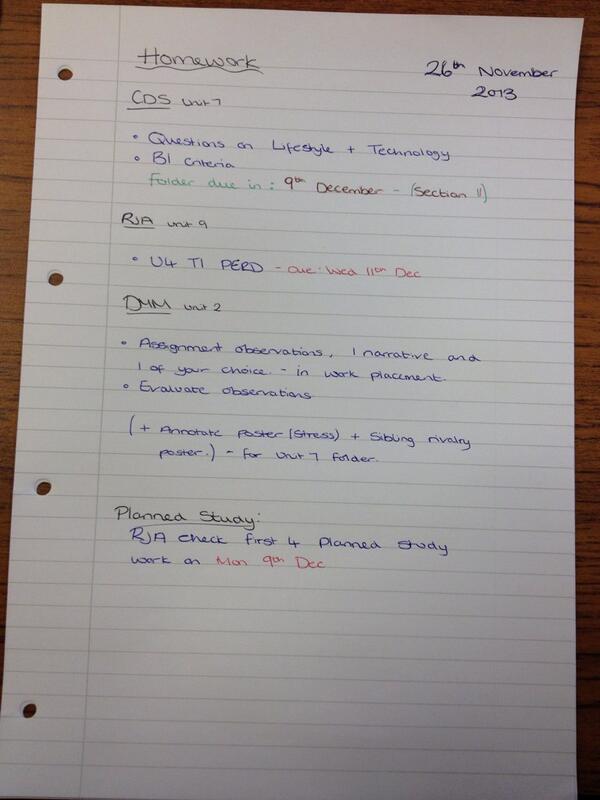 L3HomeworkHelp's tweet image. Homework update 26/11/13