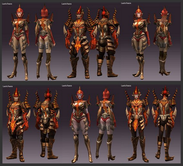 Lastchaos gamigo armaduras nivel 75.