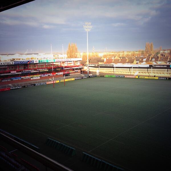 It's a winter wonderland at Kingsholm this morning!