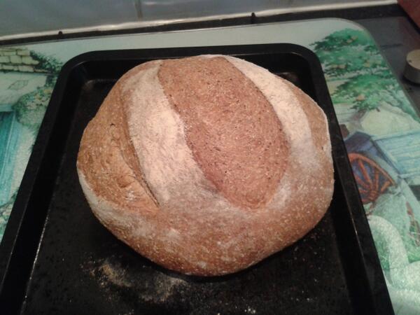 Tara_Crabb's tweet image. @TyrrellChef thanks for all the #breadbakingtips check out my latest  attempt, tastes amazing! #rivercottage