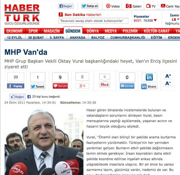 MHP'nin Van heyetine ilişkin bir başka haber. Yalancı siyaset görsün.