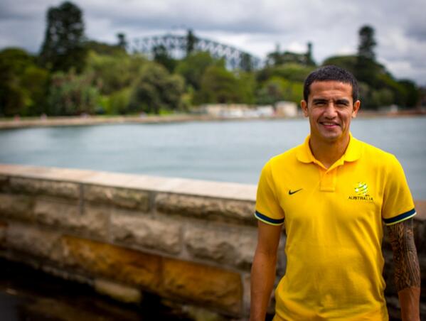 Tim_Cahill's tweet photo. Here's to a new Era in Australia with our beloved game. Time to get behind everything that is #Socceroos #ourteam http://t.co/SZshcuwDLJ