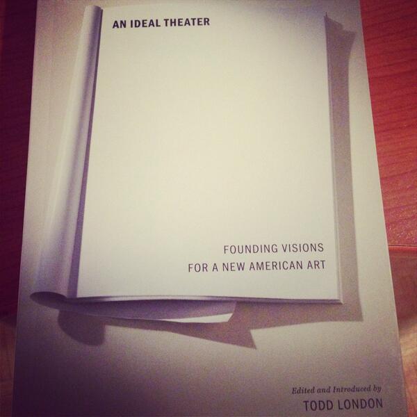 Thanks @gdmosher for this book today! 'An ideal theater' by #toddlondon