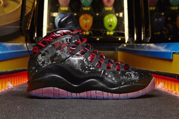Larry___Jackie's tweet photo. Air Jordan 10 Retro Doernbecher - Daniel release on 11/23/2013 for $170 via http://t.co/faylikzVmc #KoFapp http://t.co/rykXdqfLc6