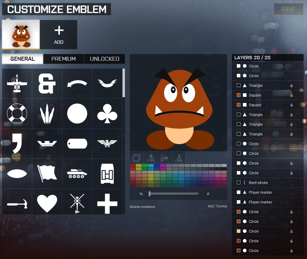SteveStringer3D's tweet image. Making the #Battlefield4 emblems