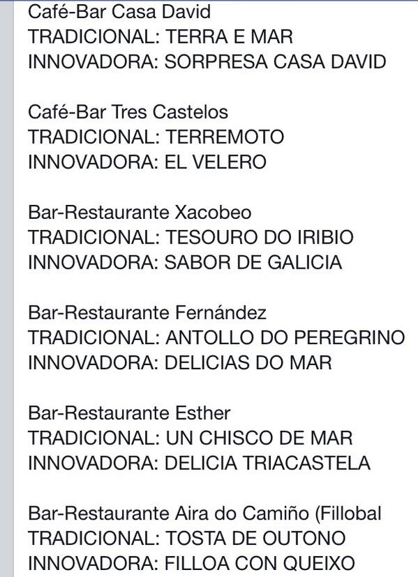 Habemus tapas!! facebook.com/events/5706002…   #ComplexoXacobeo #triacastela #caminodesantiago