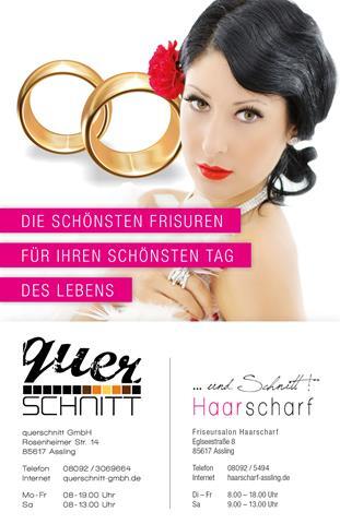 NEU! Das Hochzeits-Gutscheinbuch! RO/CH Gutschein-Wert: 45 € - Friseursalon Querschnitt in Assling!