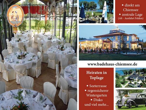 Kennt Ihr das Hochzeits-Gutscheinbuch Rosenheim/Chiemgau? Gutschein-Wert: 300 € - Badehaus in Bernau am Chiemsee!