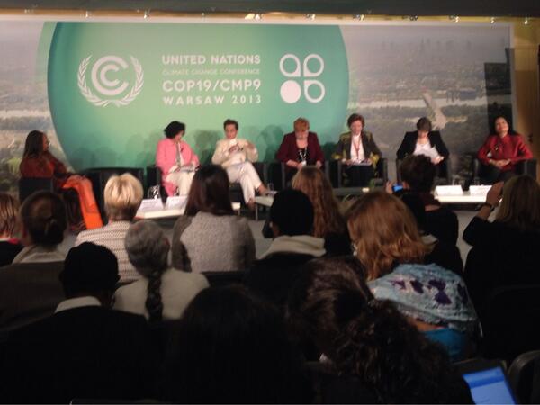 "Women are disproportionally impacted by climate change", Helen Clark #COP19 #UNFCC