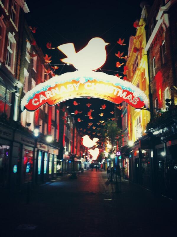 T_Bates5's tweet photo. Christmas lights in November. What is going on http://t.co/7ZFeLgjel8