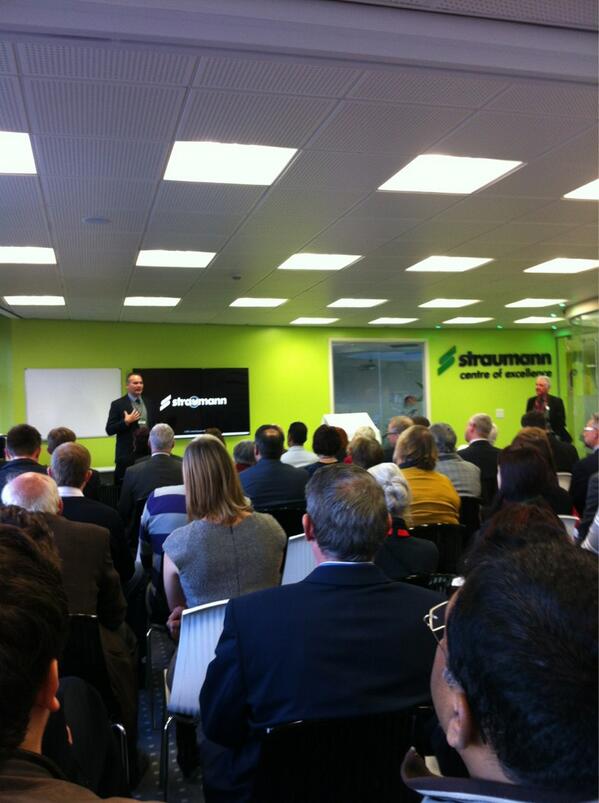 StraumannHayley's tweet image. Steve Booth speaking at the launch of the Medical Training Suite &amp;amp; The Straumann Centre of Excellence
#straumannuk