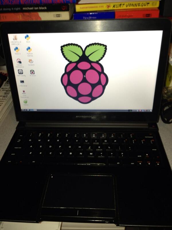 My new Rasptop! #RaspberryPi