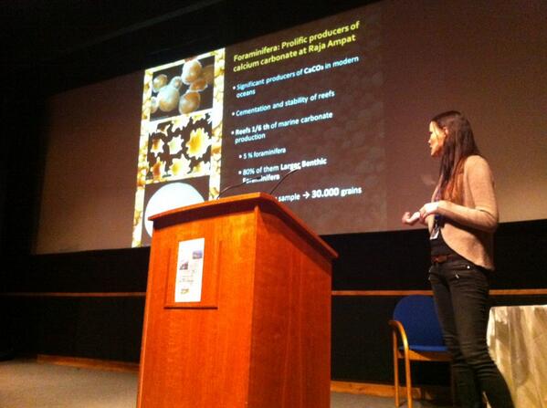 NHM_Micropalaeo's tweet photo. Meena Förderer concluding her talk on a foraminiferal hotspot in SE Asia http://t.co/fpM2YJY5xB