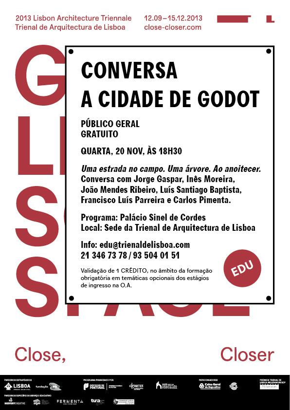 trienaldelisboa's tweet photo. this wed, 20Nov, 6pm, we are meeting at "Godot's City" to discuss the representation of urban space @Close_Closer http://t.co/y5kK8KmR4k