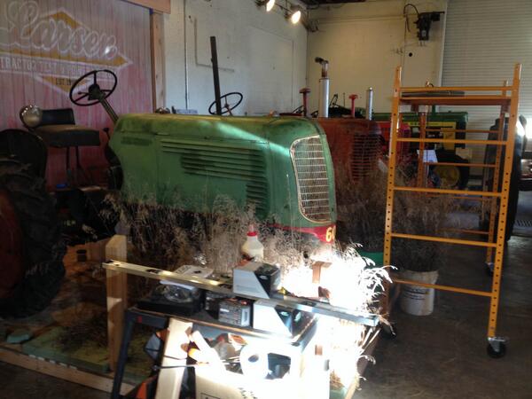 TractorMuseum's tweet photo. Construction flow to make your experience at the museum a better one! Stop by and see what we're doing! #GBRTractors http://t.co/HNEOkYAEEZ