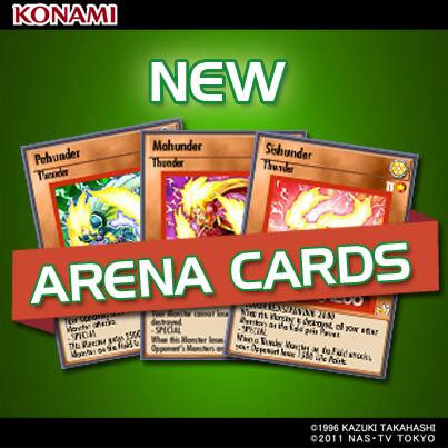 YuGiOhBAM's tweet photo. Triple tropical Thunder threat! 3 NEW Arena Cards on offer now! #YuGiOhBAM http://t.co/3ZGeZdwsk3 http://t.co/Q9hYQ4Kx3d