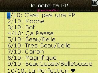 LauuuraaaGirls's tweet photo. #RT et je note ta #PP sur 10 http://t.co/OaySbljqYM et si tu as au moins 7 sur 10 je te follow =)