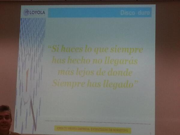 Allshopping13's tweet photo. Gran consejo. #LoyolaEmprende http://t.co/nkYFMN5sbP