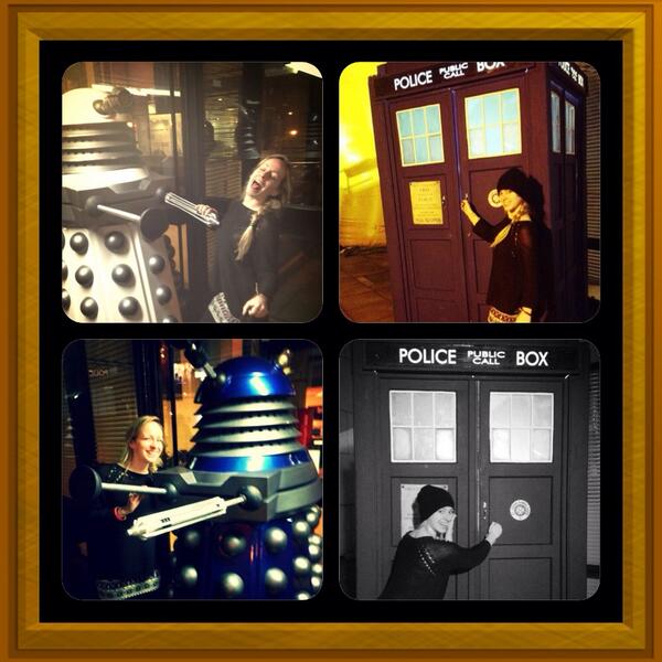 CatTPeters's tweet image. Warning: The following photo is very nerdy... 

#DrWho50th #Darleks #Tardis