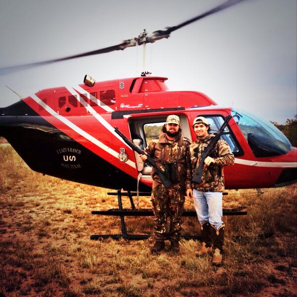 Not a bad way to spend your day #helicopterhunt #pigdown #deaddoggy <a href="/BHerricks/">Brandon Herricks</a>