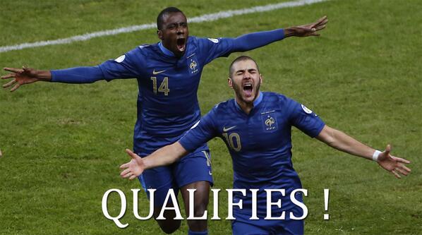 La France se qualifie pour la Coupe du monde après sa victoire contre l'Ukraine (3-0) bit.ly/If5S39 #FRAUKR