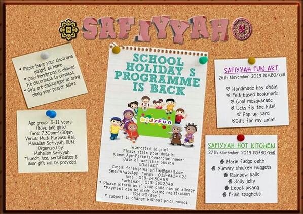 safiyyah fun art and hot kitchen is back for the fourth time! lets! <a href="/IIUMOnline/">IIUM Online 🇲🇾🇲🇾</a>  <a href="/MahallahBilal/">Mahallah Bilal</a>