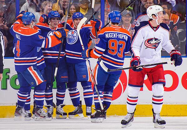 EdmontonOilers's tweet photo. Goals are fun. http://t.co/Tp0XALNF3E