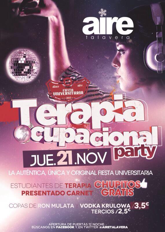 AireTalavera's tweet photo. LLEGA EL TURNO PARA LA GENTE DE TERAPIA OCUPACIONAL, MAÑANA JUEVES LA LIARAN BIEN PARDA. 
@comision_uni http://t.co/NXWJ1lW40f