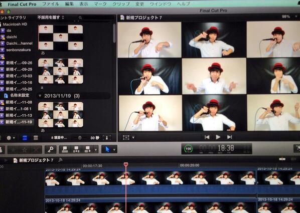 Daichi Beatboxer よく編集ソフトは何ですか と質問されるけど Final Cut Pro使ってます 分割画面は1つ1つの動画の大きさを小さくして並べたり 切り貼りしたり パズルみたいで面白いですよ Http T Co Wxm4cw5zdw