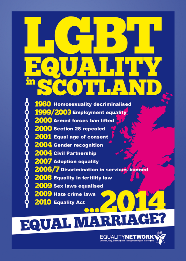 LGBTIScotland's tweet photo. Scotland taking the next step to equal marriage #equalmarriage #itstime #scottishtrans http://t.co/bdRQ2MhS4n