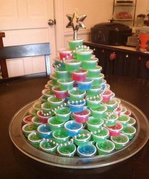 Cross-faction jello shot Christmas tree anyone? 