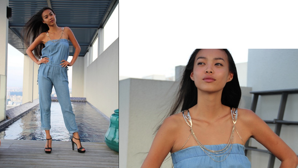 universelle's tweet photo. Dream factory denim-jumpsuit @ S$110 only! (Shoes Michael Kors, body-jewlery by Baies d'Erelle for Deam Factory) http://t.co/ByVe9ir9Dz