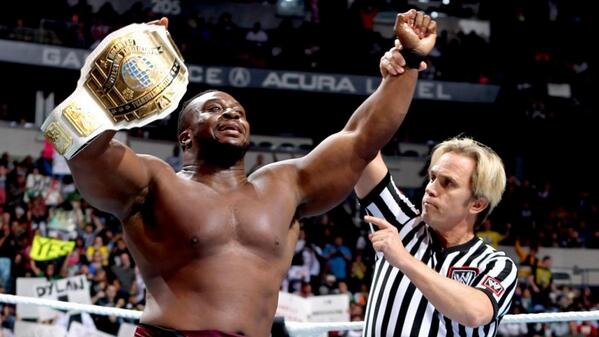 wwenative's tweet image. 5!5!5!5!5' big E is finally champion