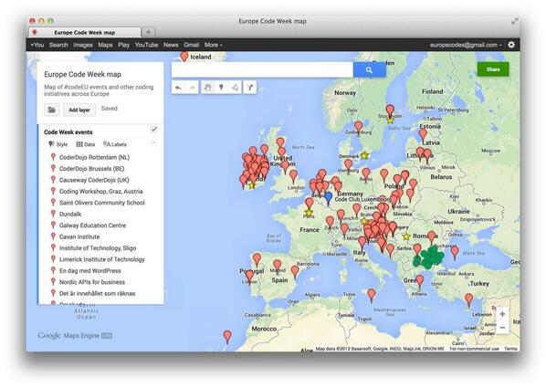 ciarancannon's tweet image. Our #digitalisland is disappearing under @CodeWeekEU events. Keep up the good work!