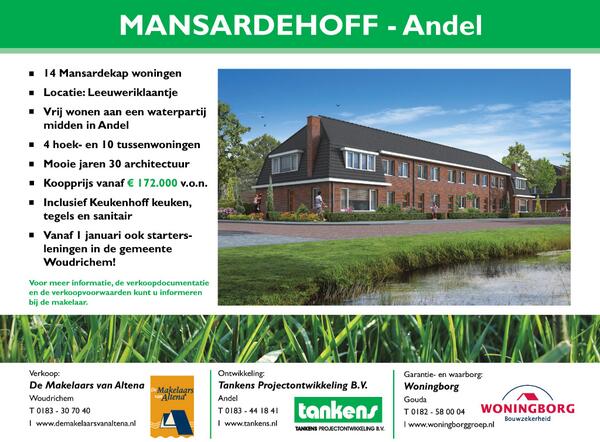Tankens's tweet photo. Schrijf nu in bij #Tankens of de #MakelaarsvanAltena voor #Mansardehoff te #Andel. @gmteWoudrichem http://t.co/QXh610KGPH
