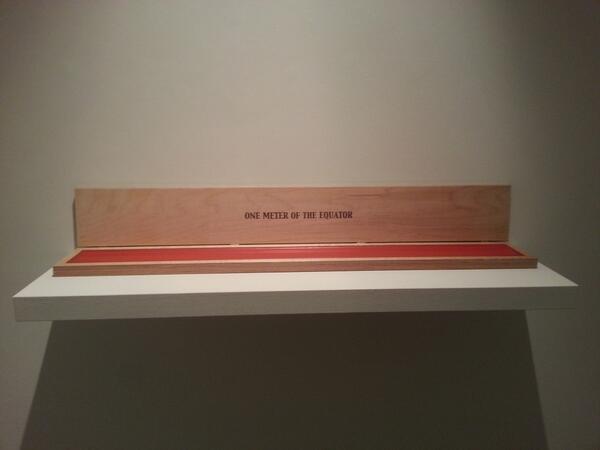 Tonight Manuela Ribadeneira presents 'One Meter of Equator' + new installation tiny.cc/h0ru6w <a href="/SumarriaLunn/">SumarriaLunnGallery</a>