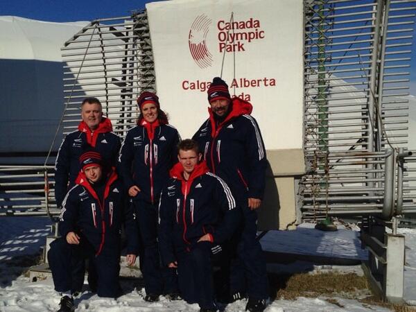 BritishSkeleton's tweet photo. North America Cup Squad in sunny Calgary #skeletongb http://t.co/RQisYxqMm4