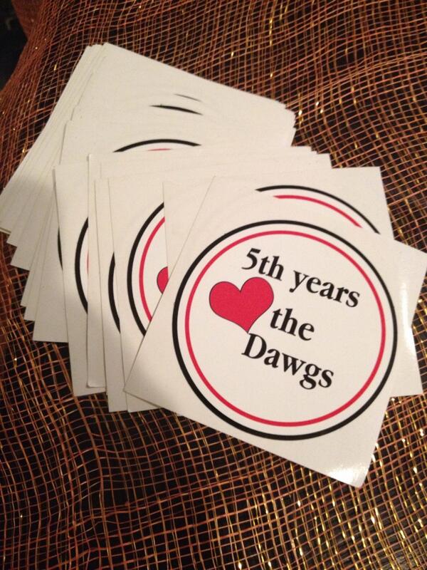 5thYrProblem's tweet image. Happy hump day errbody! We found more stickers last night, who wants one for the game this weekend?