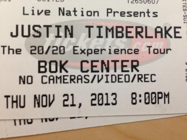 BOKCenter's tweet photo. We have a special contest for our followers, @jtimberlake tix for tomorrow! RT for your chance to win #rocktheBOK http://t.co/HqUZ9hQ69L