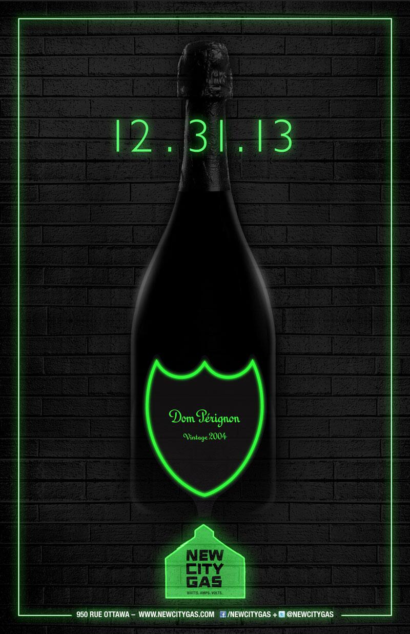 Dom Perignon's Luminous Glowing Bottle