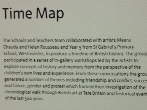 StGabrielsPrim's tweet photo. Thanks to Amy,Helen &amp; Meera for #TateBritain timeline work&amp; @Tate Director Penelope Curtis for meeting us #proud http://t.co/gwd7lVJbBB