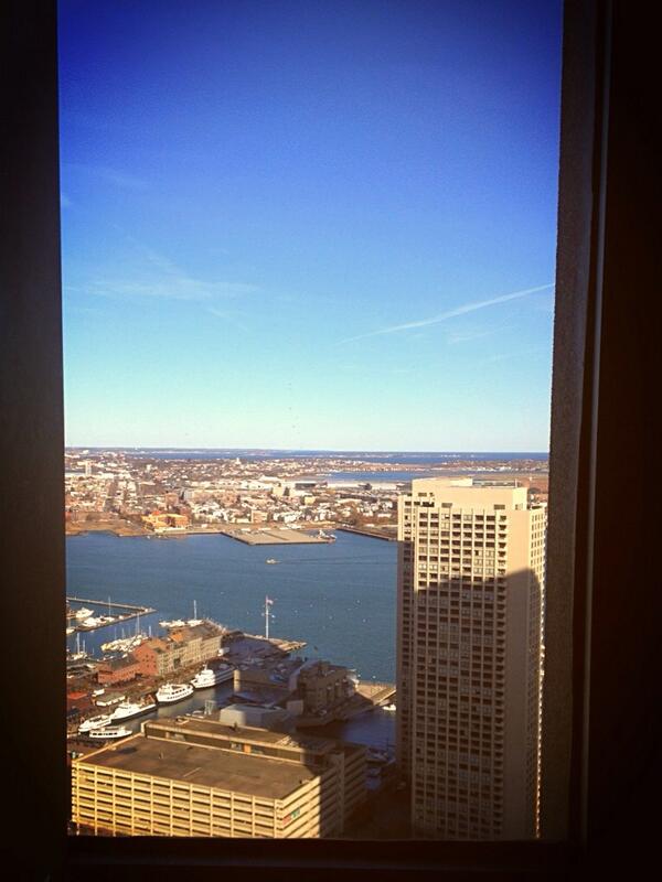 Enjoying a fabulous lunch at the #umassclub #boston #greatview