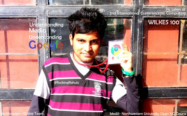 ImRahulz's tweet photo. #RockingRahulz at 2nd International Conference of Computing Science " WILKIES 100 "
@openstudy #googlemedia #Google http://t.co/rwVHu3jAFj