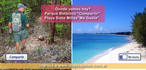 Donde vamos hoy? Parque Botánico "Compartir"  Plata siete Millas "Me Gusta". Ingresá a islascayman.com.ar