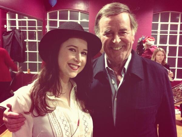 HayleyWestenra's tweet photo. Just recorded a #xmassingle for #childreninneed with @terry_wogan @realaled @BONDQUARTET &amp; the salvation army band! http://t.co/MHS6GIPZeo