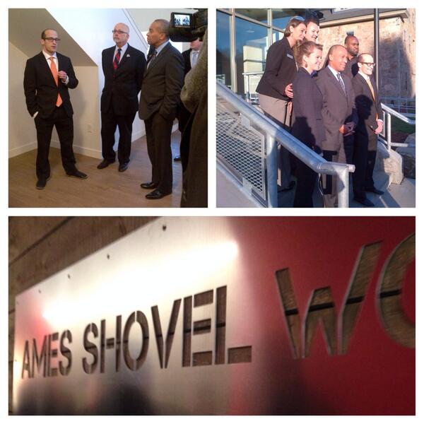 MAGovArchive's tweet photo. Toured the Ames Shovel Works Project in Easton - a successful public-private partnership http://t.co/qZeSwPgmQv http://t.co/0y0bQi1ktZ