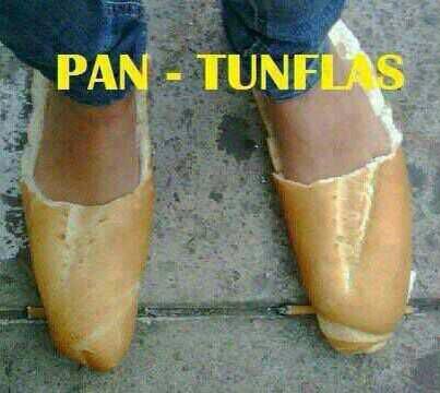 carlosbaute's tweet image. Para que se rían, estas son pan-tuflas