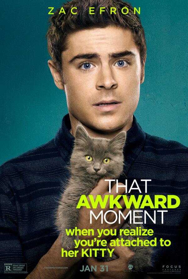 It may be #ThatAwkwardMoment, but it's pretty adorable! RT if you love #ZacEfron's new @AwkwardMovie poster! -#TeamZE