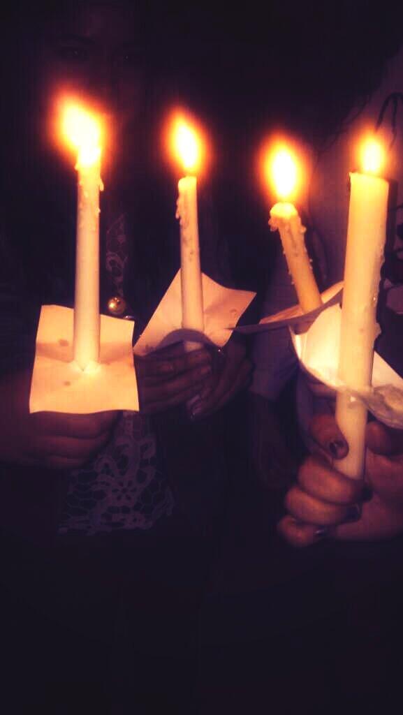 Candles are lit at UCF to remember those who have lost their lives. You will never be forgotten. #TDOR2013